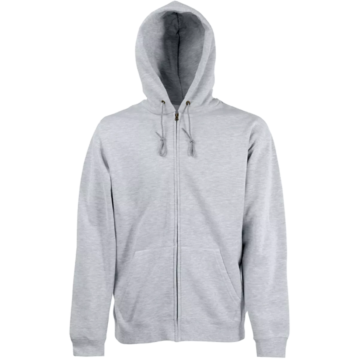 Men’s Premium Full Zip Hooded Sweatshirt (62-034-0) Heather Grey