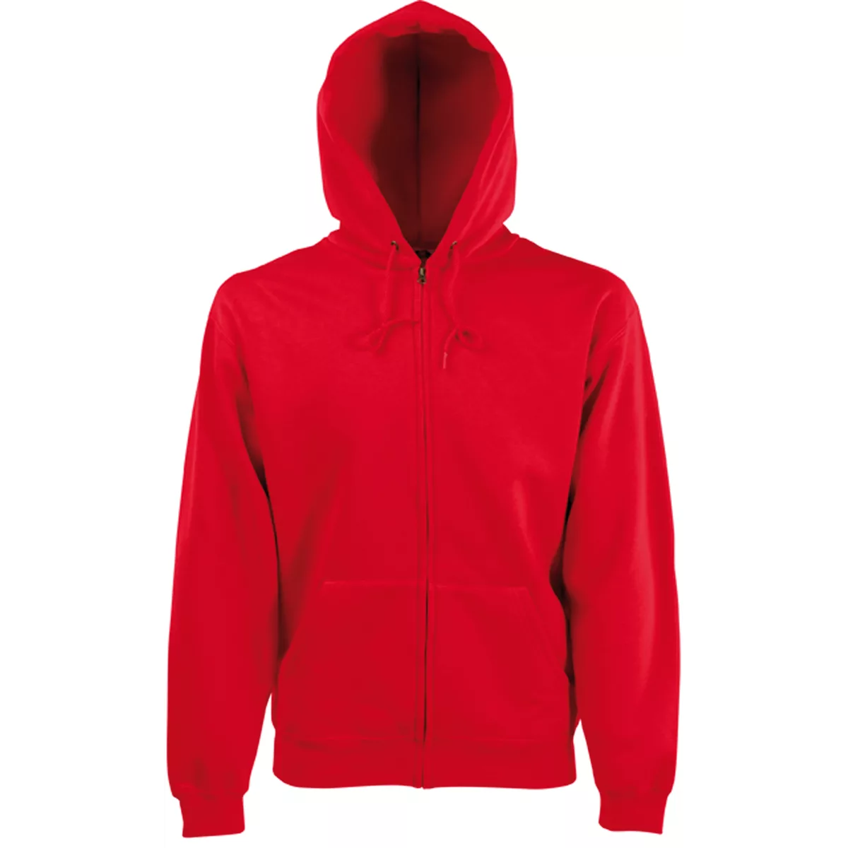 Men’s Premium Full Zip Hooded Sweatshirt (62-034-0) Red