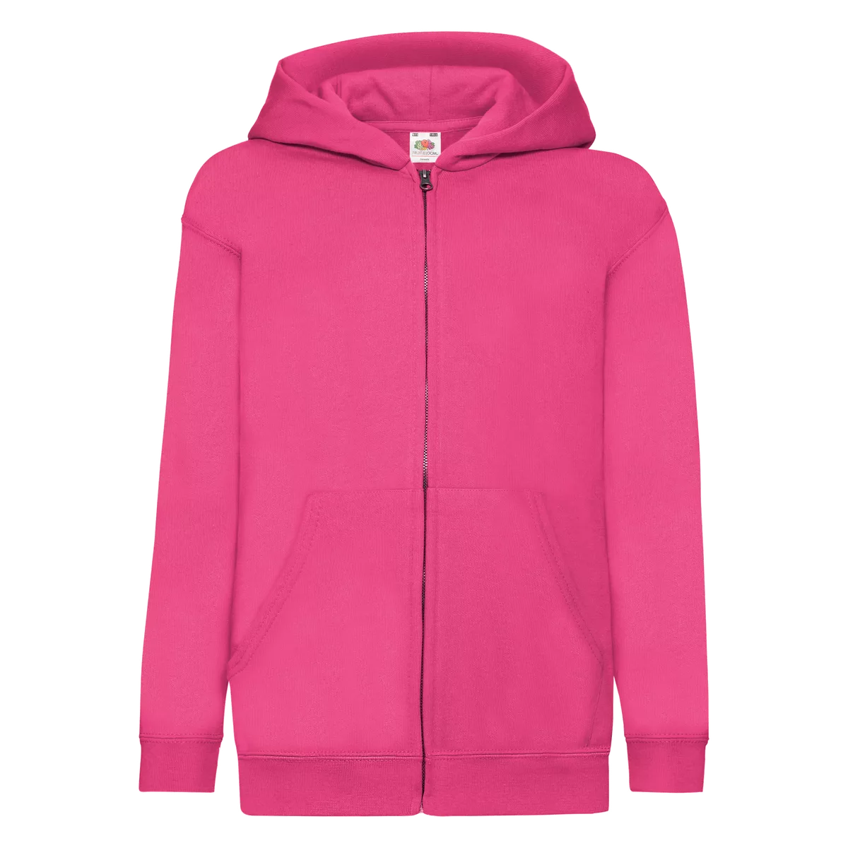 Kids Classic sweatvest met capuchon (62-045-0) Fuchsia
