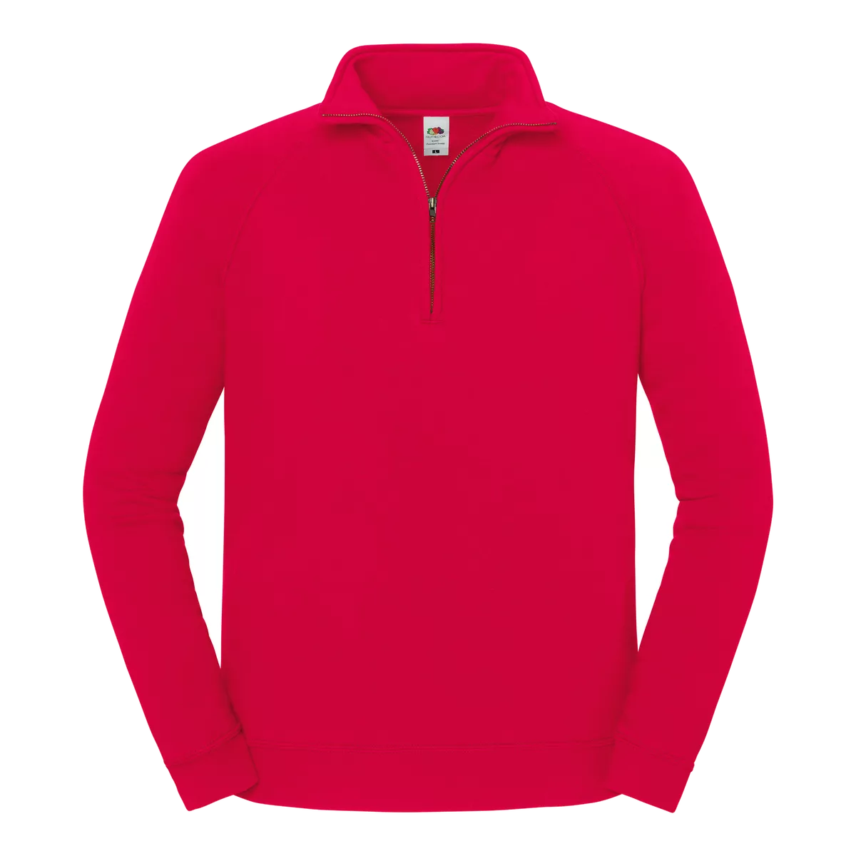 Iconic premium herensweater met ritskraag Red