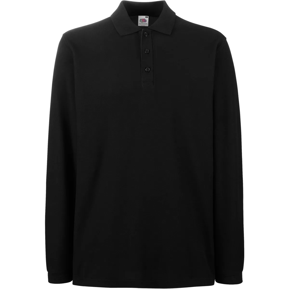 Premium polo lange mouwen (63-310-0) Black
