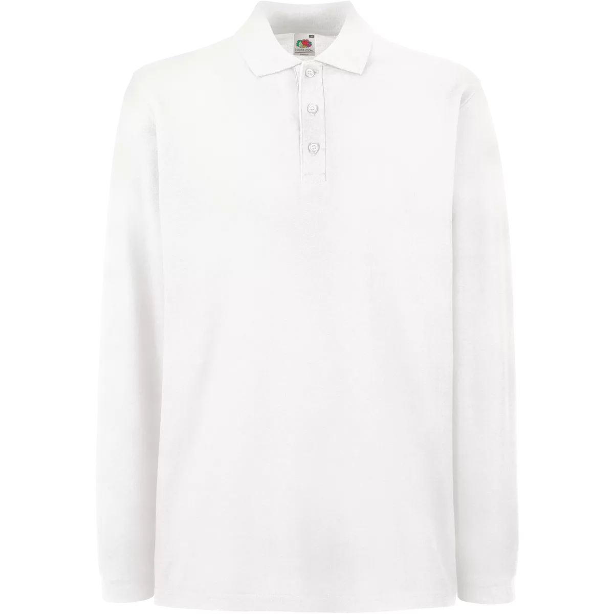 Premium polo lange mouwen (63-310-0) White