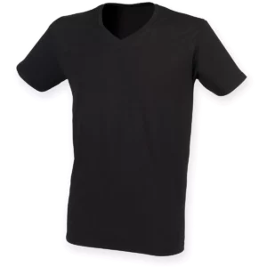 Men’s Stretch Feel Good V-neck T-shirt Black
