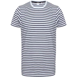 Unisex Striped T-shirt White / Oxford Navy