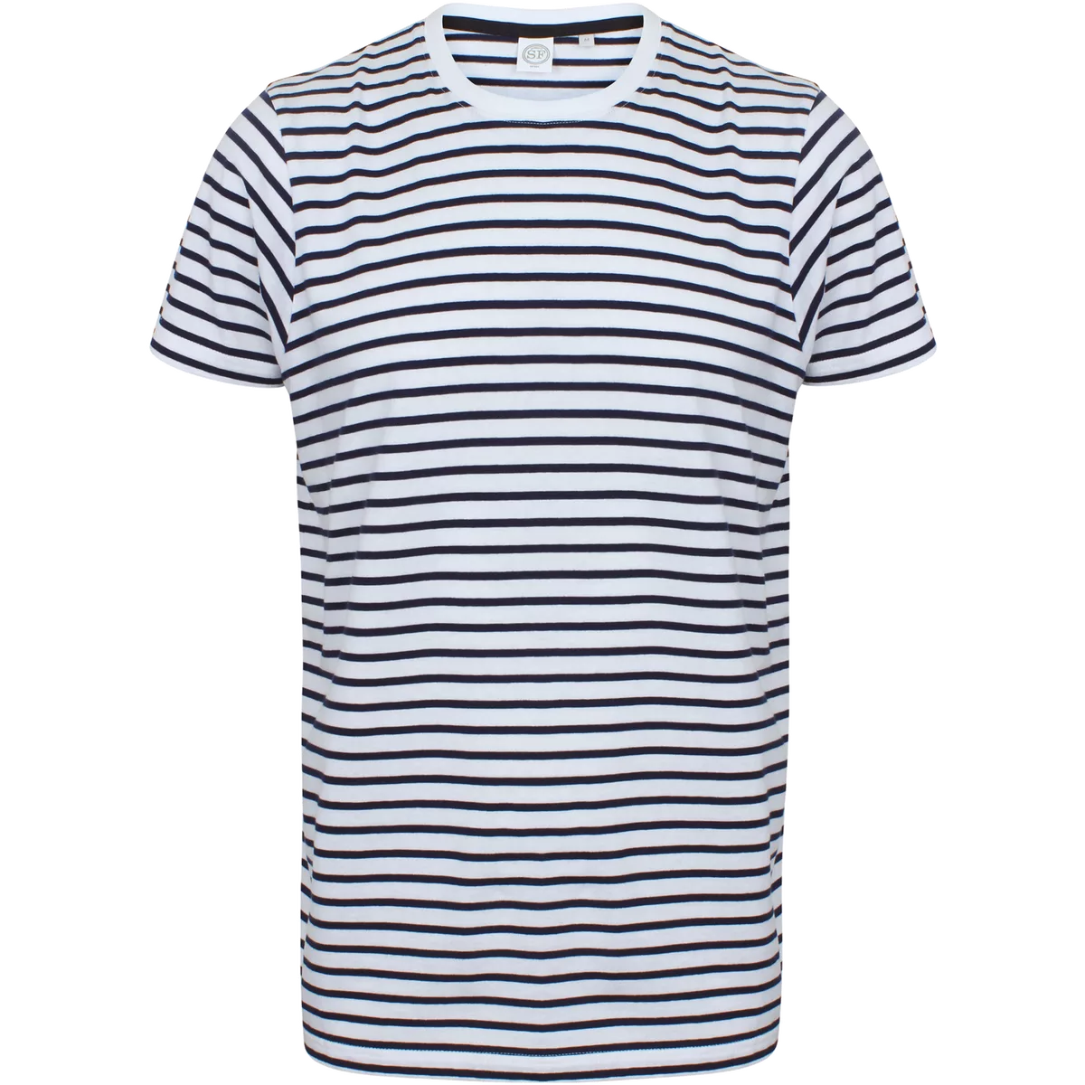 Unisex Striped T-shirt White / Oxford Navy