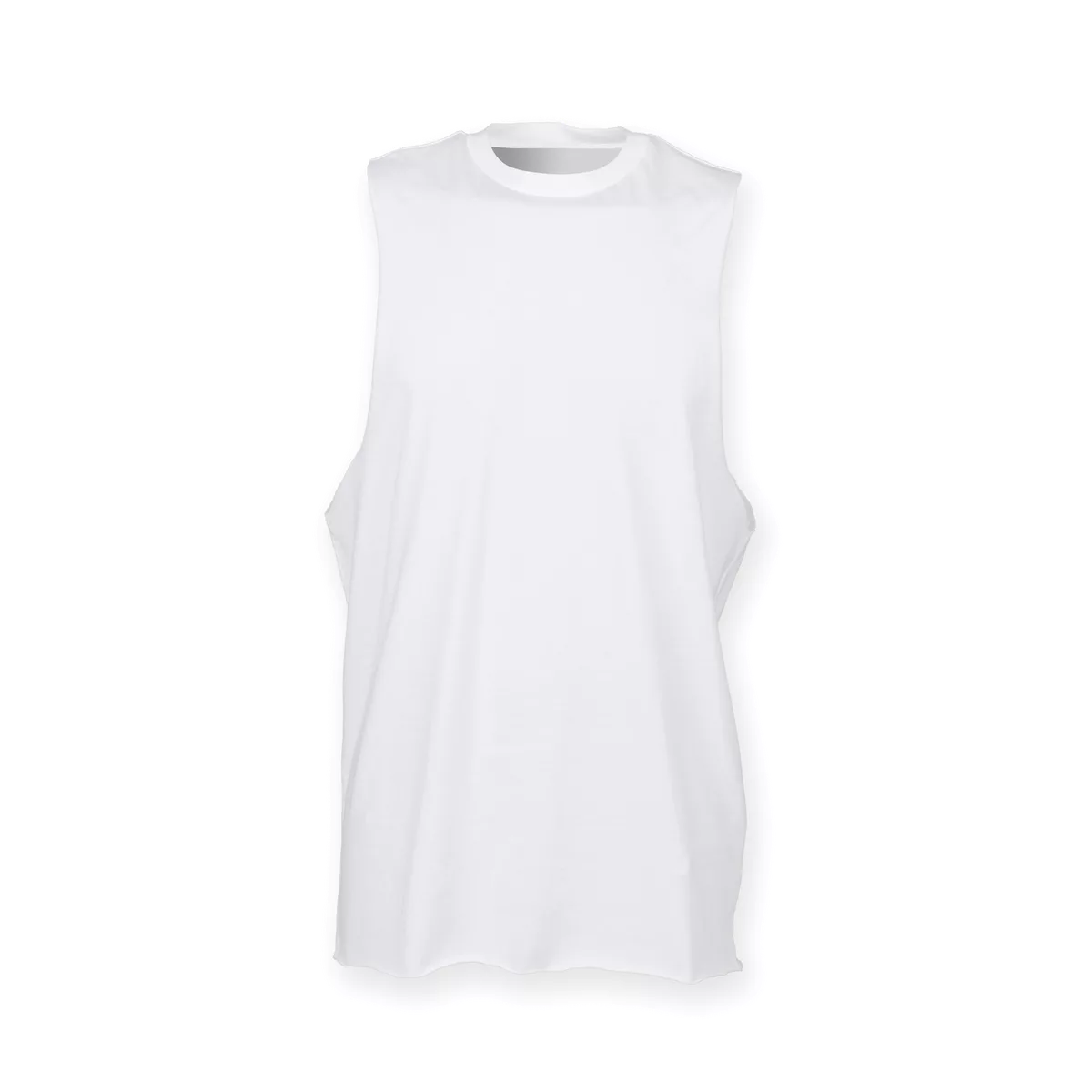 Uitlopende herentanktop White