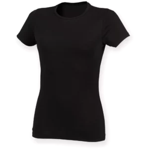 Women’s Feel Good Stretch Crew Neck T-Shirt Black