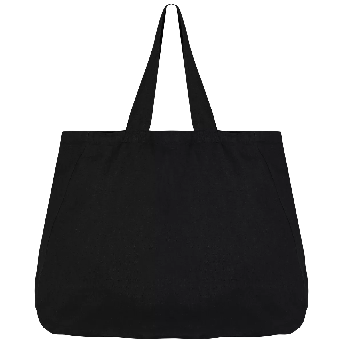 Linnen shopper Black