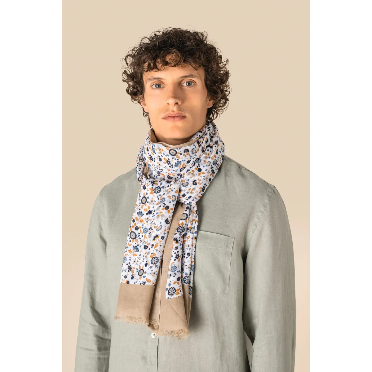 Uniseks tulbanddoek met bloemenmotief algemeen-0