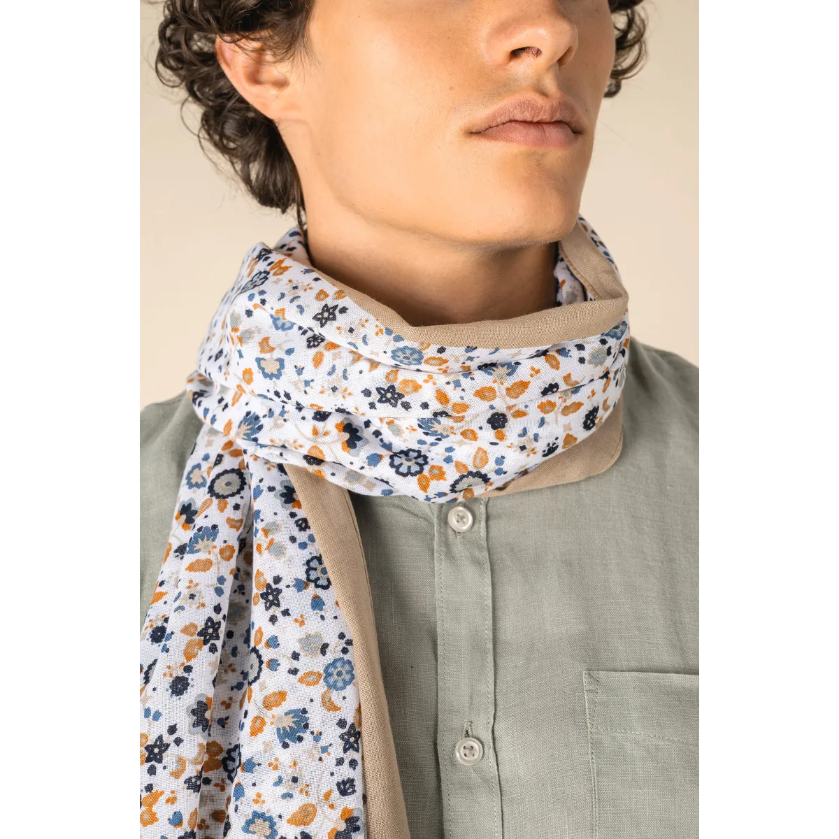 Uniseks tulbanddoek met bloemenmotief algemeen-2