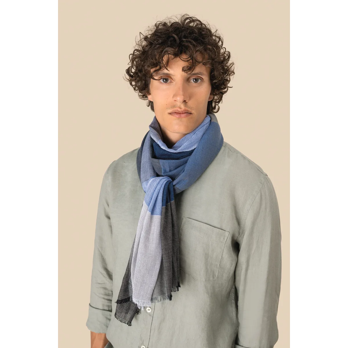 Geruite uniseks tulbanddoek algemeen-0