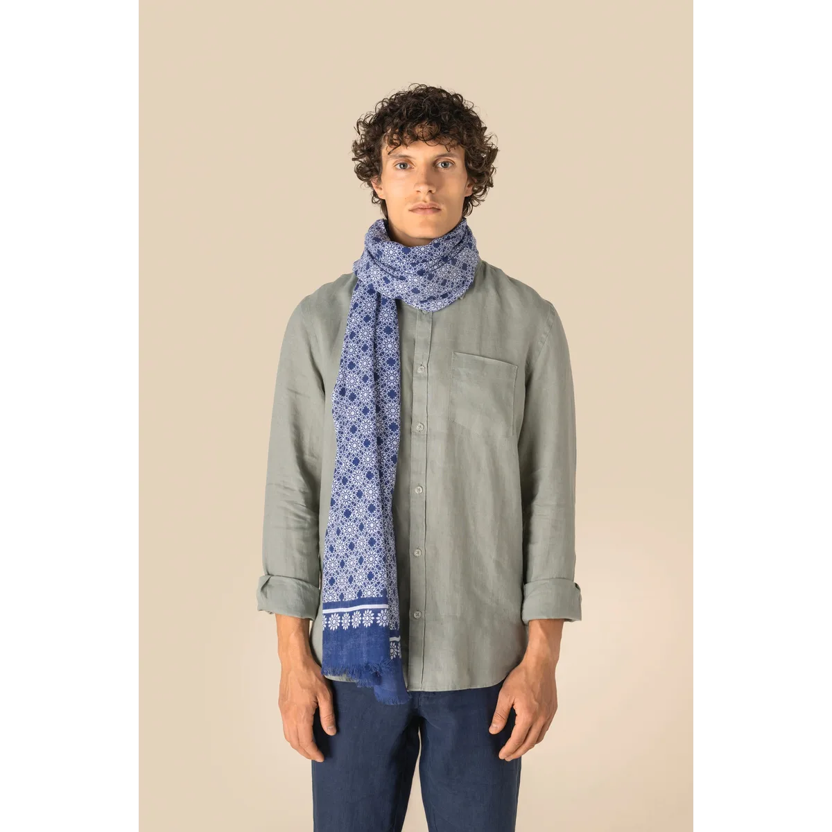Uniseks tulbanddoek met bloemenmotief algemeen-1