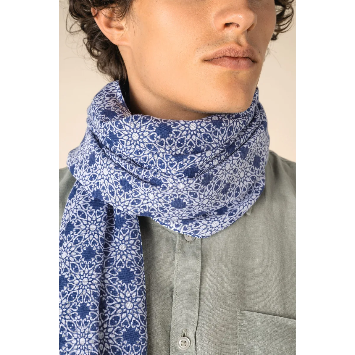 Uniseks tulbanddoek met bloemenmotief algemeen-2