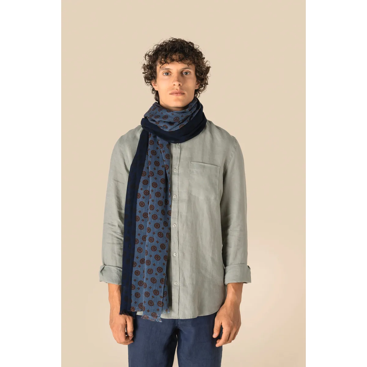 Uniseks tulbanddoek met bloemenmotief algemeen-1