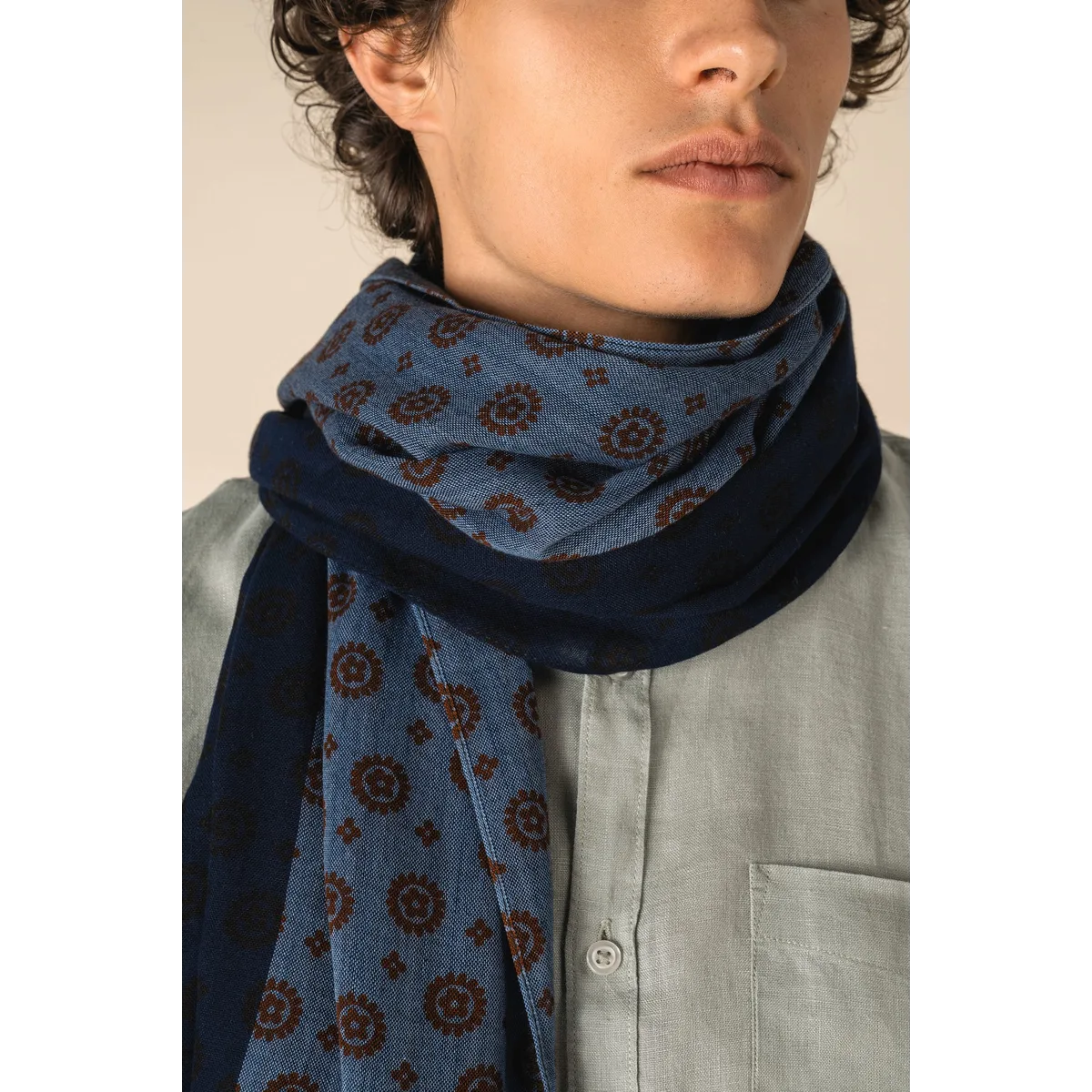 Uniseks tulbanddoek met bloemenmotief algemeen-2