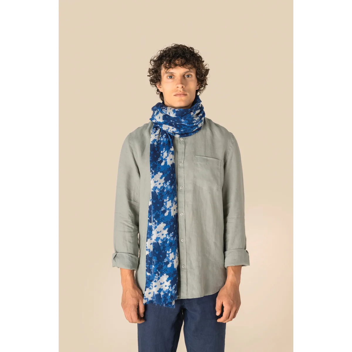 Uniseks tulbanddoek met bloemenmotief algemeen-1