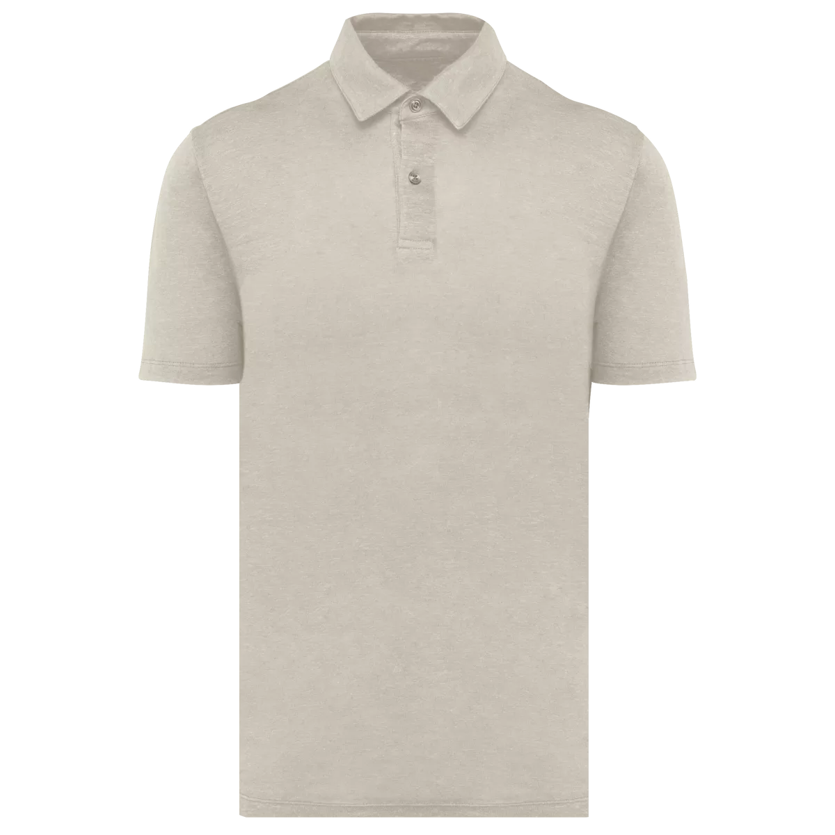 Linnen herenpolo Linen Sand