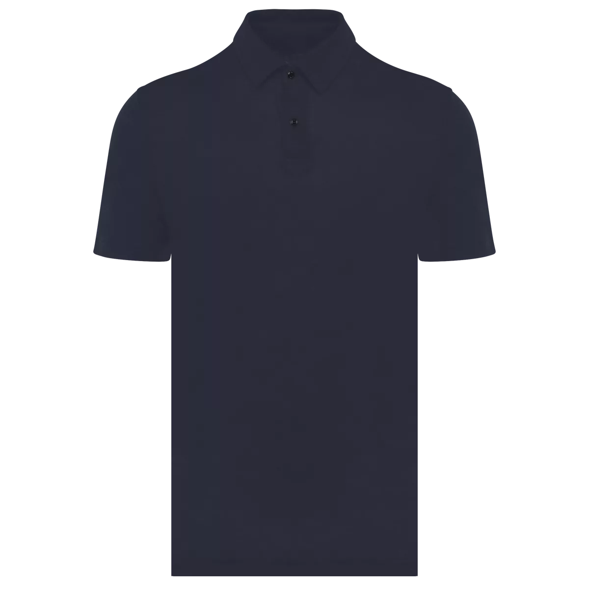 Linnen herenpolo Navy Blue