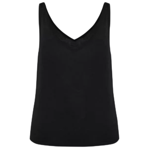 Linnen damestop Black