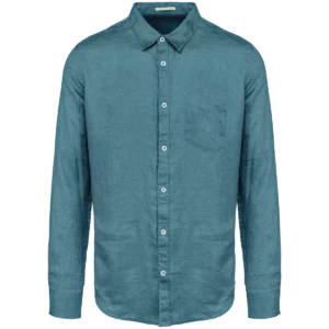 Linnen herenoverhemd Adriatic Blue