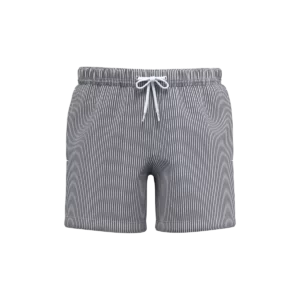 Ecologische gestreepte herenzwemshort White / Iron Grey Stripes