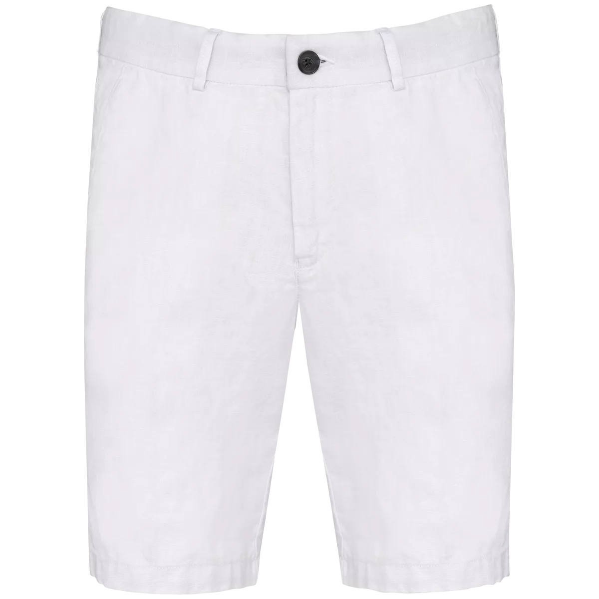 Linnen bermuda heren White
