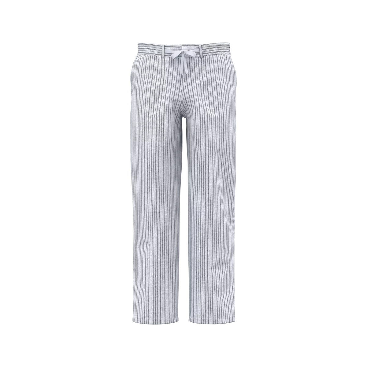 Gestreepte linnen herenbroek White / Navy Blue Stripes