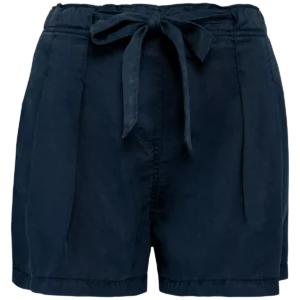 Ecologische verwassen damesshort van lyocell Washed Navy Blue
