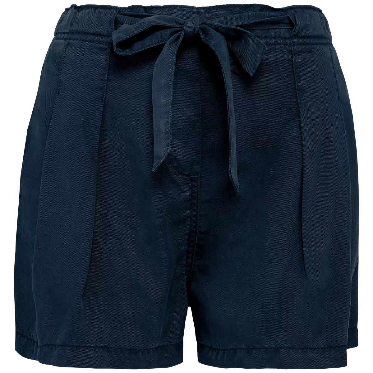 Ecologische verwassen damesshort van lyocell Washed Navy Blue