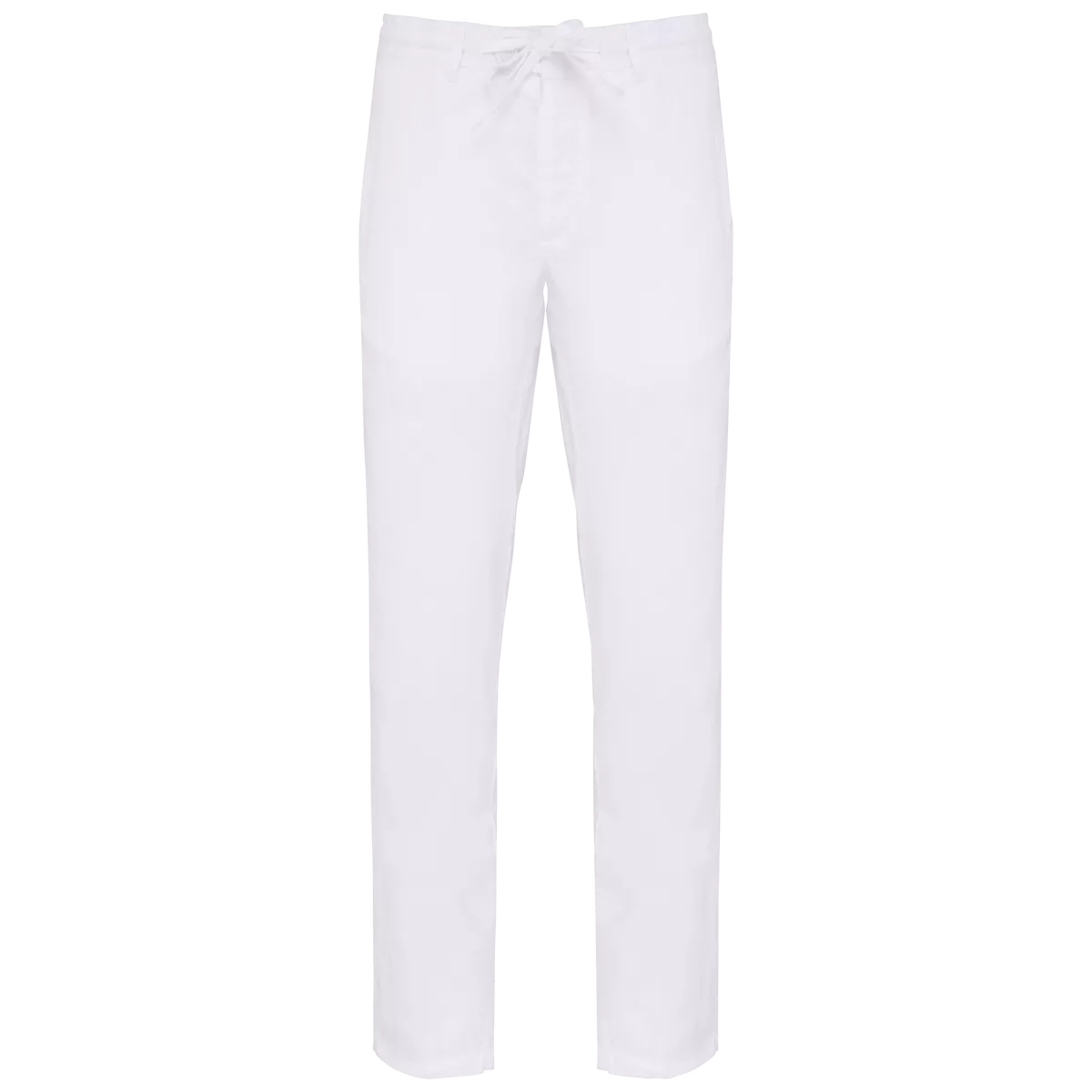 Verwassen herenbroek van linnen Washed White