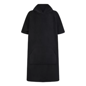 Badstof kinderponcho Black