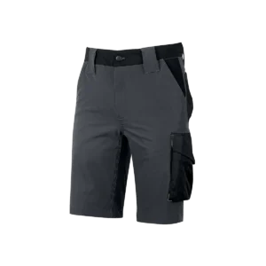 Mercury heren werkbermuda Asphalt Grey