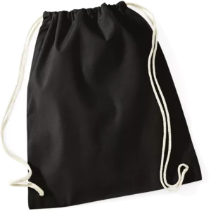 Katoenen gymtas Black