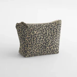 Canvas etui met luipaardprint Vintage leopard print