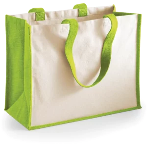 Printers’ jute classic shopper Apple Green