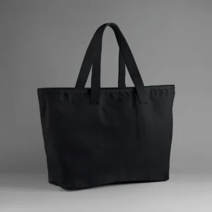 Strandtas met rits Black