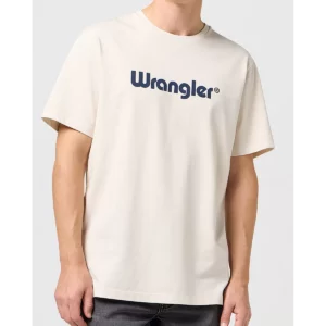 T-shirt met logo Beige