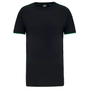 T-shirt Day To Day korte mouwen Black / Kelly Green