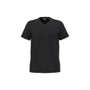 Ecologisch antibacterieel heren-T-shirt met V-hals Black