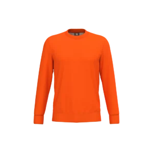 Ecologische uniseks sweater polyester/katoen Fluorescent Orange