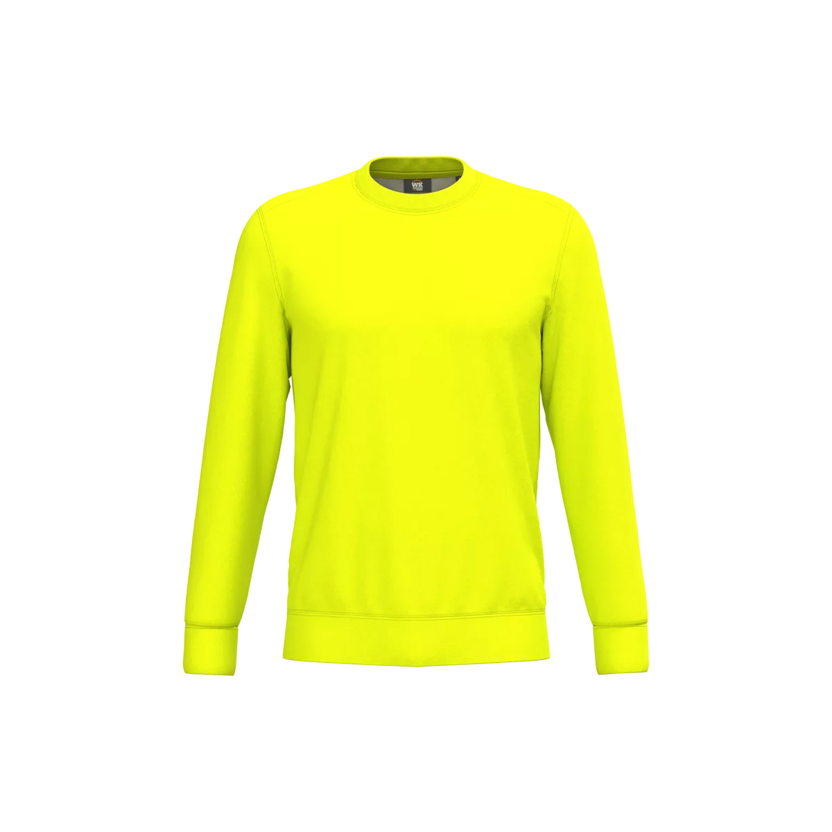 Ecologische uniseks sweater polyester/katoen Fluorescent Yellow
