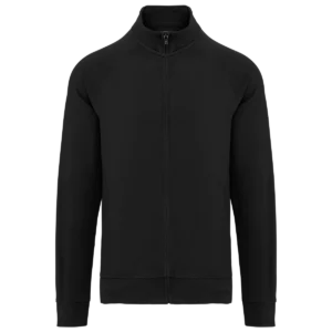 Katoenen sweatvest met raglanmouwen Black