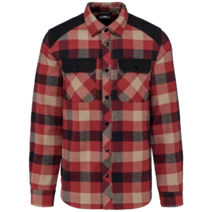 Red / Dark Beige Checked / Black