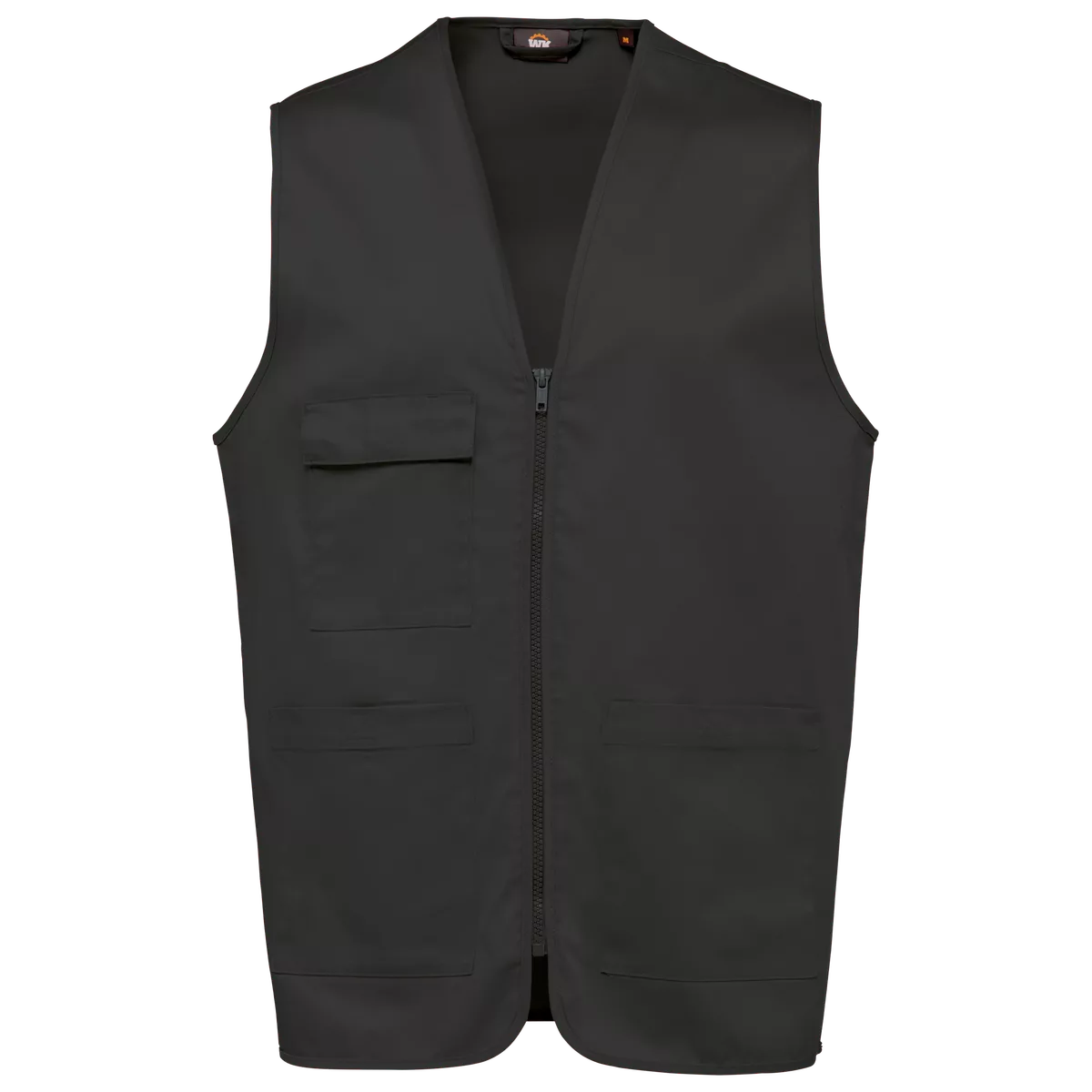 Gilet polykatoen multizakken Dark Grey