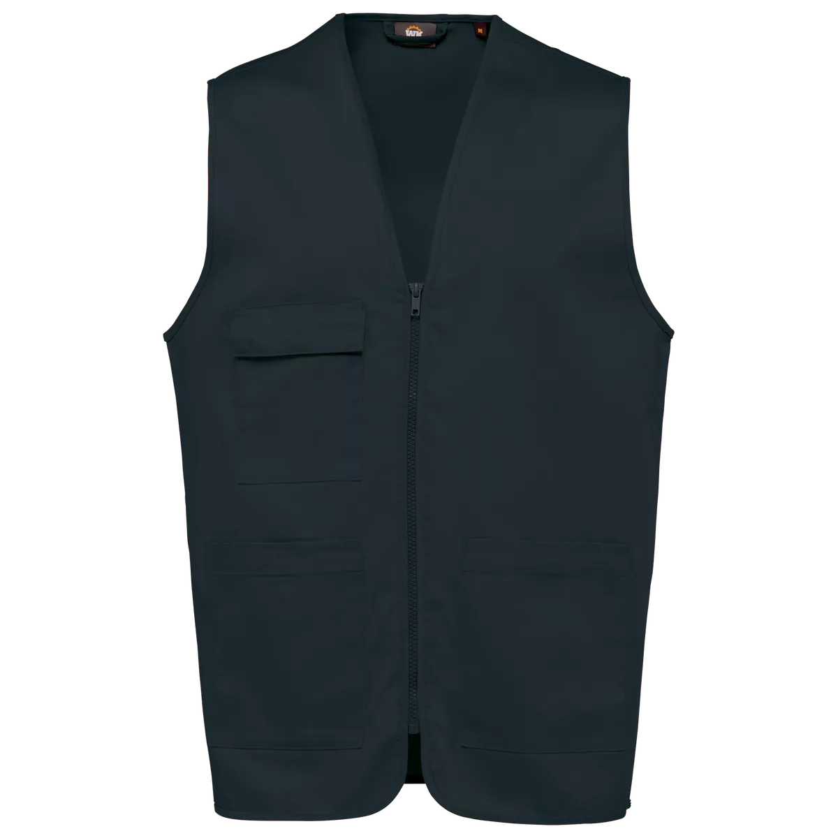 Gilet polykatoen multizakken Navy