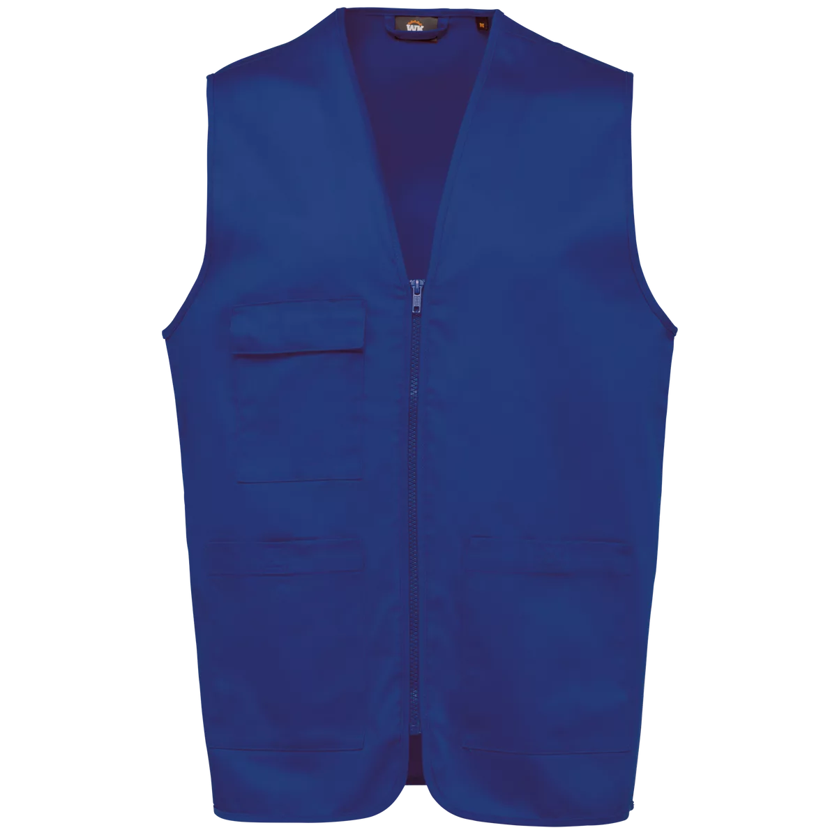 Gilet polykatoen multizakken Royal Blue