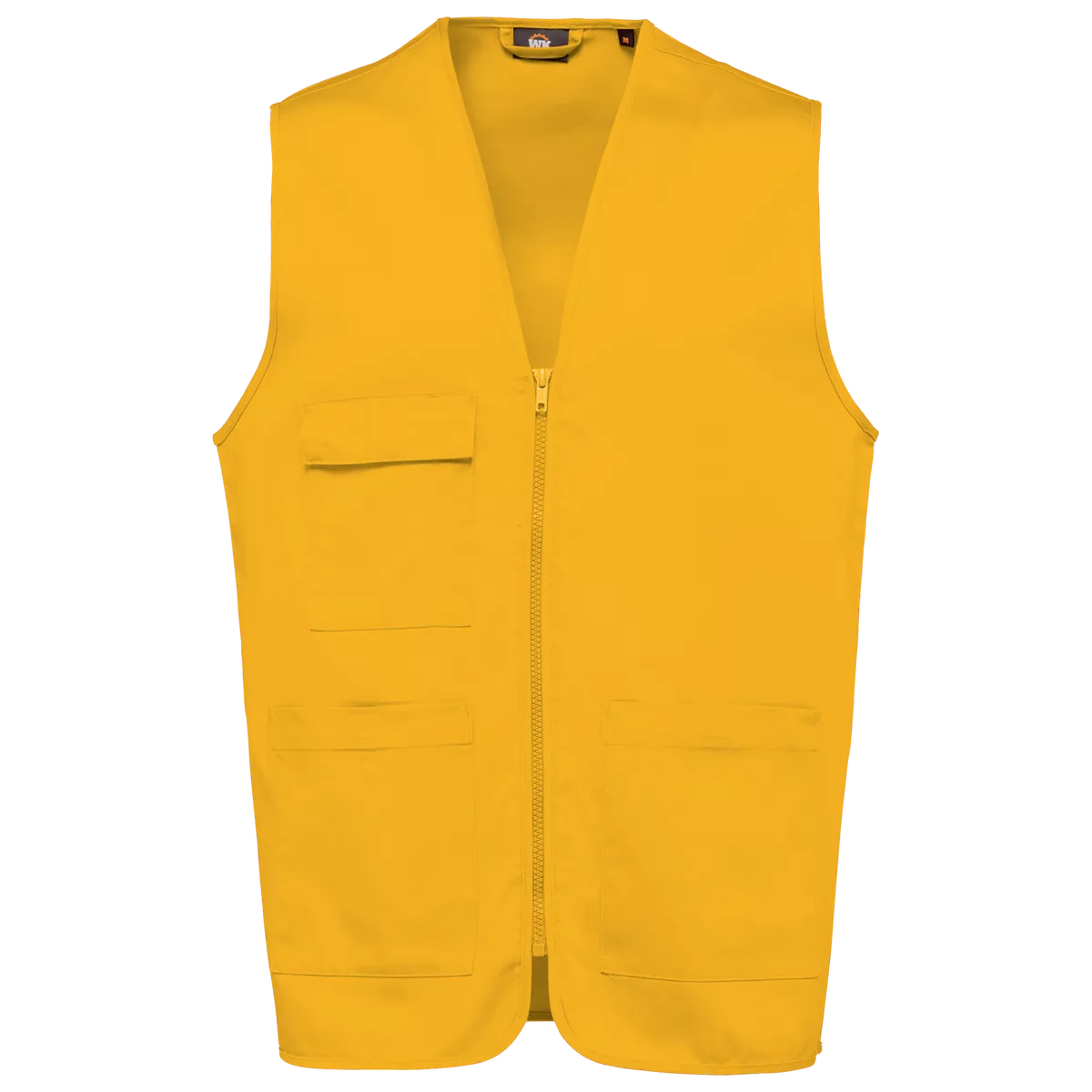 Gilet polykatoen multizakken Yellow