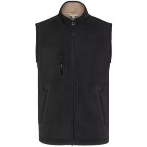 Fleece bodywarmer met binnenkant van sherpa uniseks Black