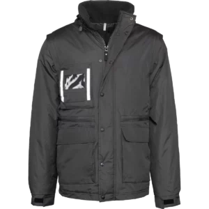 Workwear Parka Met Afritsbare Mouwen heren Black