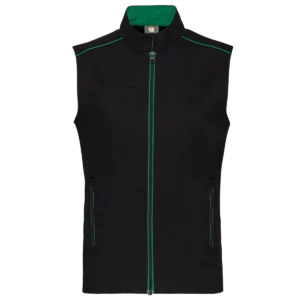 Gilet Day To Day Black / Kelly Green